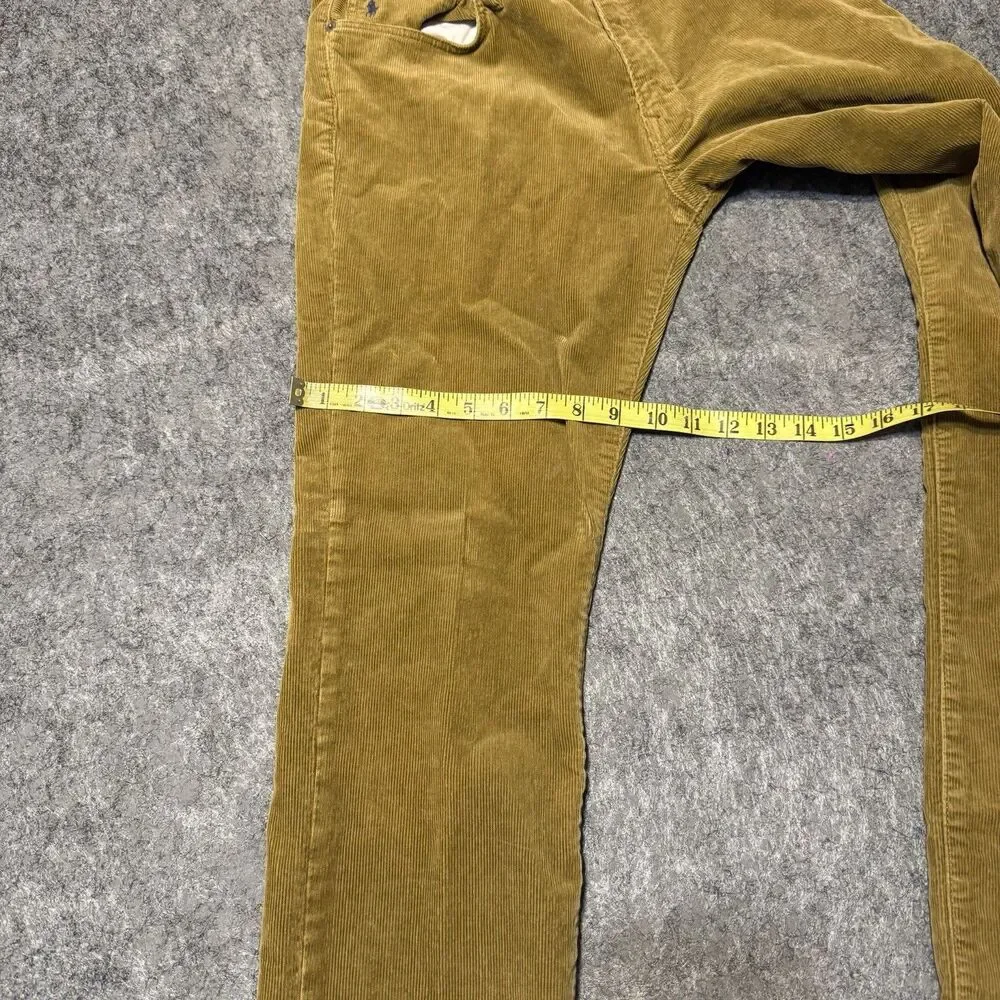 Polo Ralph Lauren Mens Corduroy Pants 33/32 Brown Tan Straight Leg 5-Pocket